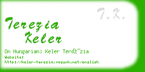 terezia keler business card